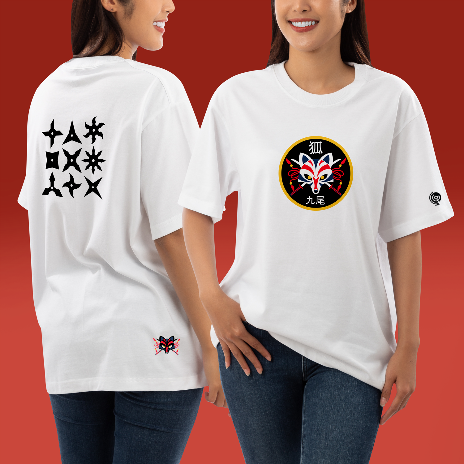 T-Shirt Anime Fox Mockup